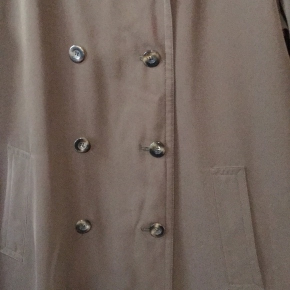 VTG.GALLERY SZ 8 DOUBLE-BREASTED TRENCH COAT BROWN EUC Like new! - Picture 2 of 9